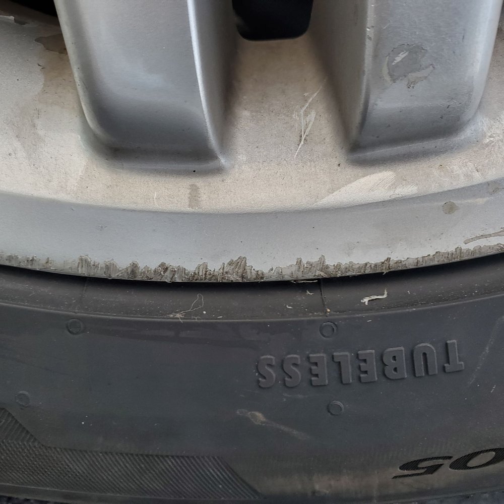 Mavis Discount Tire - Damaged wheels from their wheel balance machine - Tires Near Me - Melville, New York Mavis Discount Tire - Damaged wheels from their wheel balance machine - Tires Near Me - Melville, New York