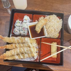 Yamato Sushi Steakhouse - Shrimp tempura Bento dinner