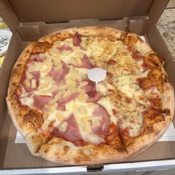 Ferroni’s Pizza - Half Cheese and Hawaii'n (Medium). Again, great pizza soft yet crunchy crust w/perfect amount of toppings. - Pizza Near Me - Manteca, California