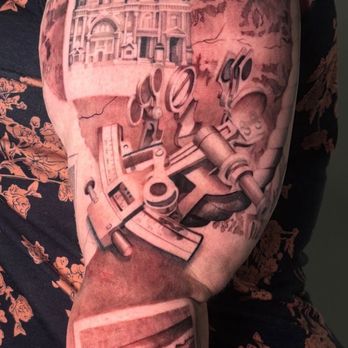 Ghost Tattoo - Work in progress, only two more sessions! - Tattoo Near Me - Charlotte, North Carolina Ghost Tattoo - Work in progress, only two more sessions! - Tattoo Near Me - Charlotte, North Carolina