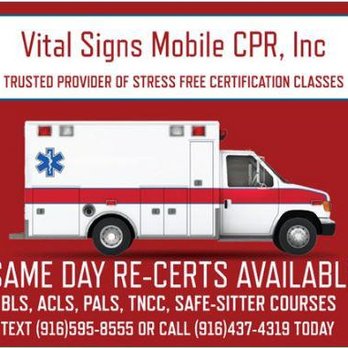 Vital Signs Mobile CPR - Specialty Schools Near Me - Sacramento, California Vital Signs Mobile CPR - Specialty Schools Near Me - Sacramento, California
