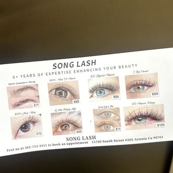 Song Lash - Song lash 6+ years of experience one side 1/2 - Eyelash Service Near Me - Artesia, California Song Lash - Song lash 6+ years of experience one side 1/2 - Eyelash Service Near Me - Artesia, California