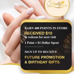 Family Nail Spa - SIGN UP TO RECEIVE FUTURE PROMOTION

6431 E County Line Rd Suite 106 Tampa, FL 33647

(813) 991-0333

https://familynailspa.com/