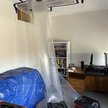 TAR Roofing - Damage from roof leak in one of three rooms - Roofing Near Me - Chicago, Illinois