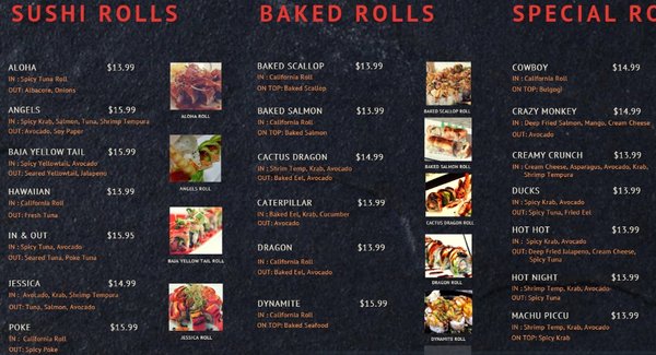 Menu photo 6 Toyo Sushi & Roll Anaheim, CA