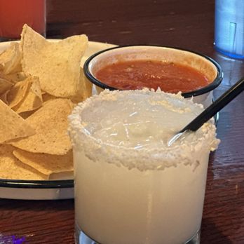 Santo Patio - Coconut Margarita and chips and salsa - Mexican Near Me - Del Valle, Texas