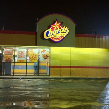 Church's Texas Chicken - the front of a restaurant at night - Fast Food Near Me - Memphis, Tennessee Church's Texas Chicken - the front of a restaurant at night - Fast Food Near Me - Memphis, Tennessee