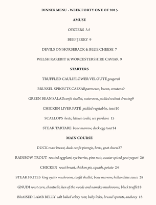 Menu photo 5 Peter Pan Bistro Toronto, ON