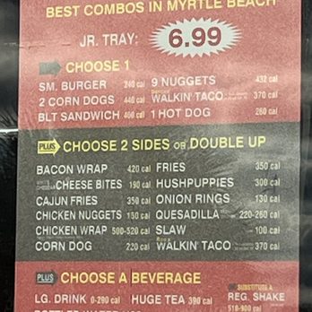 Cook Out - Jr Tray - Burgers Near Me - Myrtle Beach, South Carolina Cook Out - Jr Tray - Burgers Near Me - Myrtle Beach, South Carolina