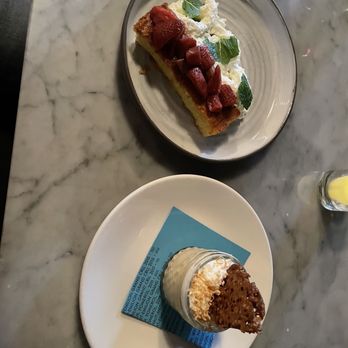 Decade Restaurant - Desserts - Strawberry Shortcake and Butterscotch Budino - Bars Near Me - Louisville, Kentucky Decade Restaurant - Desserts - Strawberry Shortcake and Butterscotch Budino - Bars Near Me - Louisville, Kentucky