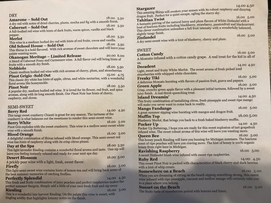 Menu photo 7 Twisted Rivers Winery Marshall, MI