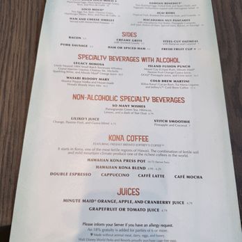 Kona Cafe - Breakfast menu - Sushi Bars Near Me - Lake Buena Vista, Florida Kona Cafe - Breakfast menu - Sushi Bars Near Me - Lake Buena Vista, Florida