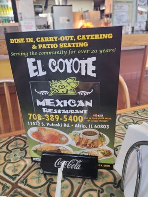 Menu photo 2 El Coyote Alsip, IL