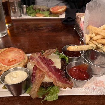 Thunder Burger & Bar - Thunder Burger with Bacon and Side Fries - Burgers Near Me - Washington, DC, District of Columbia Thunder Burger & Bar - Thunder Burger with Bacon and Side Fries - Burgers Near Me - Washington, DC, District of Columbia