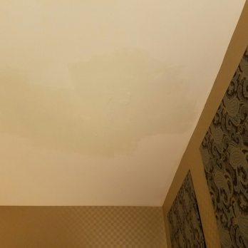 Kimpton Hotel Monaco Baltimore Inner Harbor - Water stain, maybe ten square feet on the ceiling (and hideous paisley curtains) - Hotels Near Me - Baltimore, Maryland