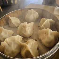 Steamed dumplings, still steaming!