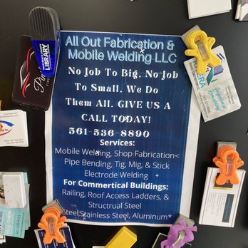All Out Fabrication and Mobile Welding - Metal Fabricators Near Me - Loxahatchee, Florida All Out Fabrication and Mobile Welding - Metal Fabricators Near Me - Loxahatchee, Florida