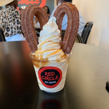 Red Circle Ice Cream - Frosty Churro - Desserts Near Me - Houston, Texas Red Circle Ice Cream - Frosty Churro - Desserts Near Me - Houston, Texas