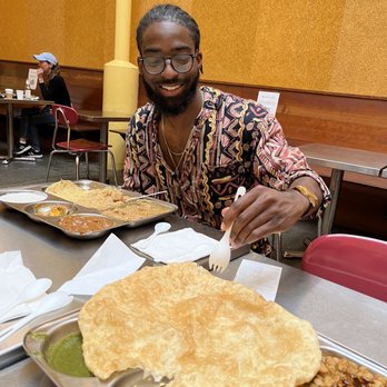 Vik's Chaat - The big puffy thing - Cholle Bhature - Indian Near Me - Berkeley, California