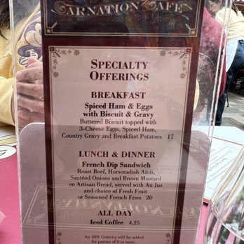 Carnation Cafe - Menu - American Near Me - Anaheim, California