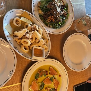 Stock Bar - Calamari, tuna - daily special, oyster mushroom salad - Steakhouses Near Me - Toronto, Ontario Stock Bar - Calamari, tuna - daily special, oyster mushroom salad - Steakhouses Near Me - Toronto, Ontario