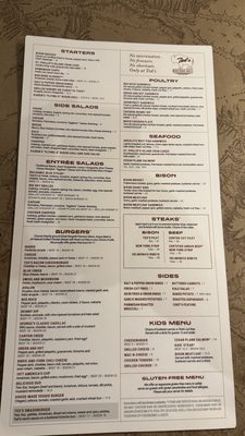 Menu photo 4 Ted's Montana Grill Columbus, OH Menu photo 4 Ted's Montana Grill Columbus, OH