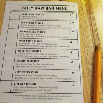 Greenpoint Fish & Lobster - Raw bar menu - Seafood Near Me - Brooklyn, New York