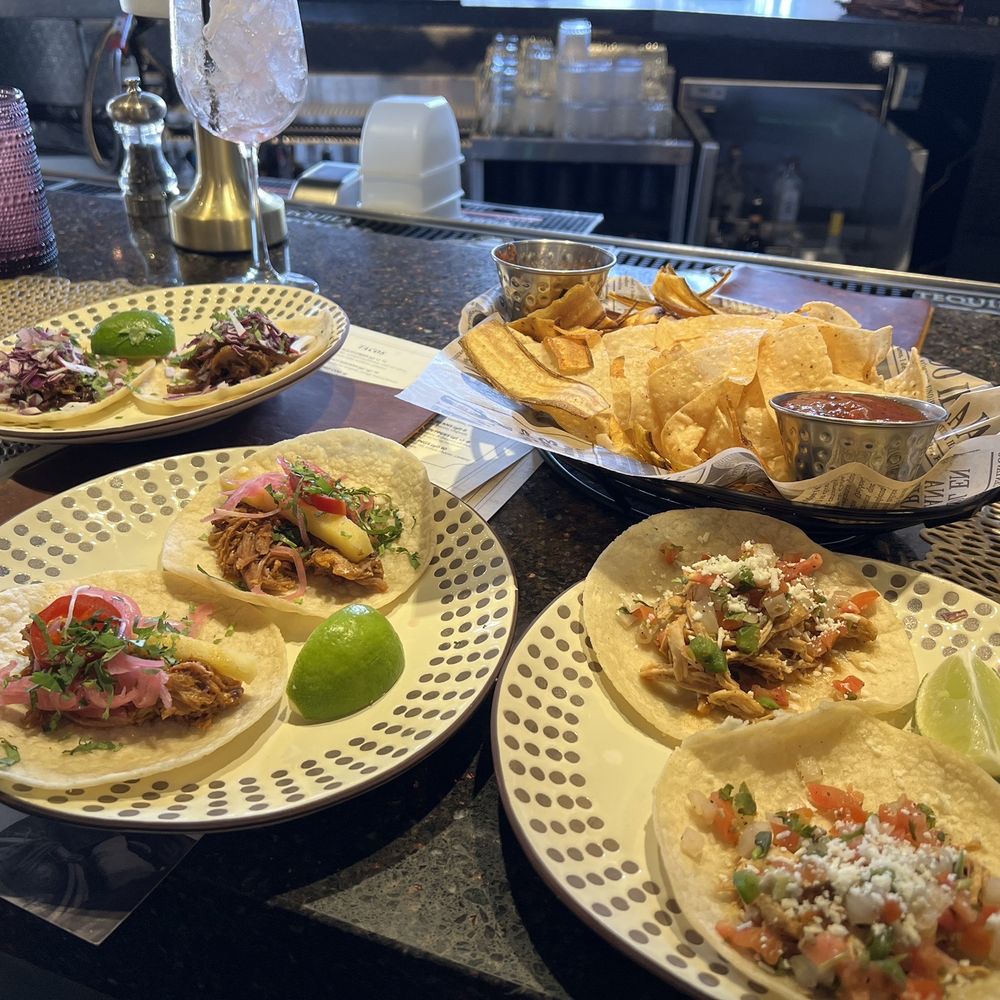 Alma Southwest Steakhouse - Tacos and guacamole and chips from happy hour menu - Steakhouses Near Me - Scottsdale, Arizona Alma Southwest Steakhouse - Tacos and guacamole and chips from happy hour menu - Steakhouses Near Me - Scottsdale, Arizona