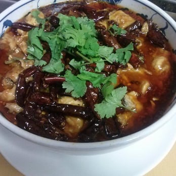 Red Ginger Suntree - Mouth Watering Fish Tai'an Style (Spicy!) (The picture looks small but this bowl is large. it is on their "Traditional" Menu. - Cocktail Bars Near Me - Melbourne, Florida Red Ginger Suntree - Mouth Watering Fish Tai'an Style (Spicy!) (The picture looks small but this bowl is large. it is on their "Traditional" Menu. - Cocktail Bars Near Me - Melbourne, Florida