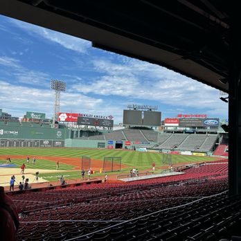 Fenway Park - Picture of the field from the old seats (part of tour) - Stadiums & Arenas Near Me - Boston, Massachusetts Fenway Park - Picture of the field from the old seats (part of tour) - Stadiums & Arenas Near Me - Boston, Massachusetts