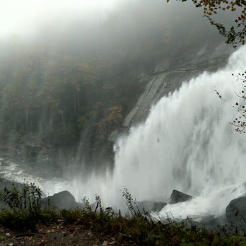 Gorges State Park - Pano of the falls in fog and mist - Parks Near Me - Sapphire, North Carolina Gorges State Park - Pano of the falls in fog and mist - Parks Near Me - Sapphire, North Carolina