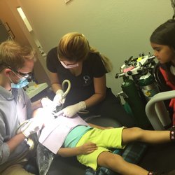 Ideal Dental Allen - My baby, totally at ease with Dr Moon and assistant