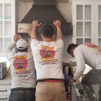 Kitchen Medic Home Remodeling - Dan and his crew working hard on my custom range hood - General Contractors Near Me - Claremont, California Kitchen Medic Home Remodeling - Dan and his crew working hard on my custom range hood - General Contractors Near Me - Claremont, California