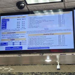 Howard Beach Bagel Cafe - Partial Menu