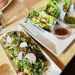 Asian Chicken Lettuce Wrap Tacos