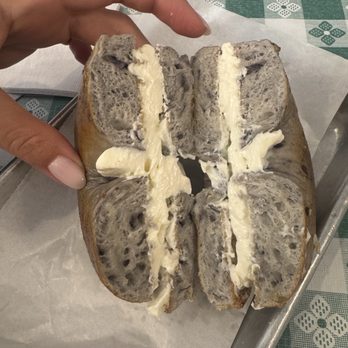 Bodi's Bake Shop - Blueberry bagel toasted with extra cream cheese - Bakeries Near Me - Twin Lakes, Wisconsin Bodi's Bake Shop - Blueberry bagel toasted with extra cream cheese - Bakeries Near Me - Twin Lakes, Wisconsin