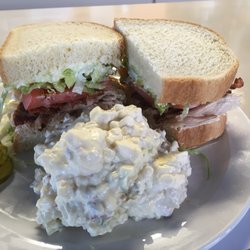 Diane's Restaurant - Turkey club goes down in my belly.  Down down down it goes.  Yum yum yum!