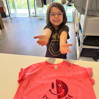 TheyMade - Happy T Shirt Making Customer, she asked for it to come bedazzled! - Screen Printing/T-Shirt Printing Near Me - San Ramon, California