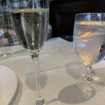 Old Original Bookbinders - Free champagne for our anniversary, very sweet of them - Seafood Near Me - Richmond, Virginia Old Original Bookbinders - Free champagne for our anniversary, very sweet of them - Seafood Near Me - Richmond, Virginia