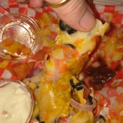 Wing House - The checkered pattern from paper on the cheese