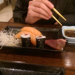 Umami - Tuna sashimi and maki ..salmon nigiri