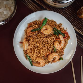 China Wok - a plate of noodles and shrimp - Chinese Near Me - Chicago, Illinois China Wok - a plate of noodles and shrimp - Chinese Near Me - Chicago, Illinois