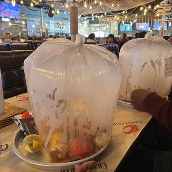 Crafty Crab - Lobster, crab, shrimp boil with sausage, corn, potatoes and eggs - Seafood Near Me - Houston, Texas