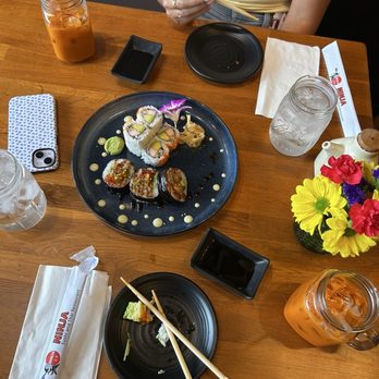 Ninja Sushi & Thai Restaurant - Thai Ice Tea, California Maki Roll, ect. So good!! - Asian Fusion Near Me - Chicago, Illinois