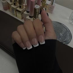 such a classy french tip ! such a classy french tip !