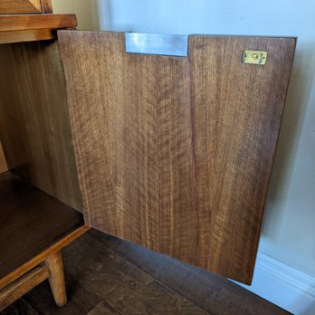 Heredia Antiques - (After) The repaired damage on the cabinet door, now barely noticeable, even on close inspection. - Antiques Near Me - Stanton, California