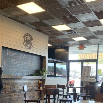 Huntley's Place - Inside dining area and pancake flavors - Breakfast & Brunch Near Me - Virginia Beach, Virginia Huntley's Place - Inside dining area and pancake flavors - Breakfast & Brunch Near Me - Virginia Beach, Virginia