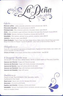 Menu photo 6 La Dona Cafecito Spokane, WA