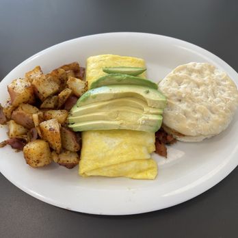 Eggs Up Grill - Pick 3 Omelet plus I added one. - Breakfast & Brunch Near Me - Melbourne, Florida