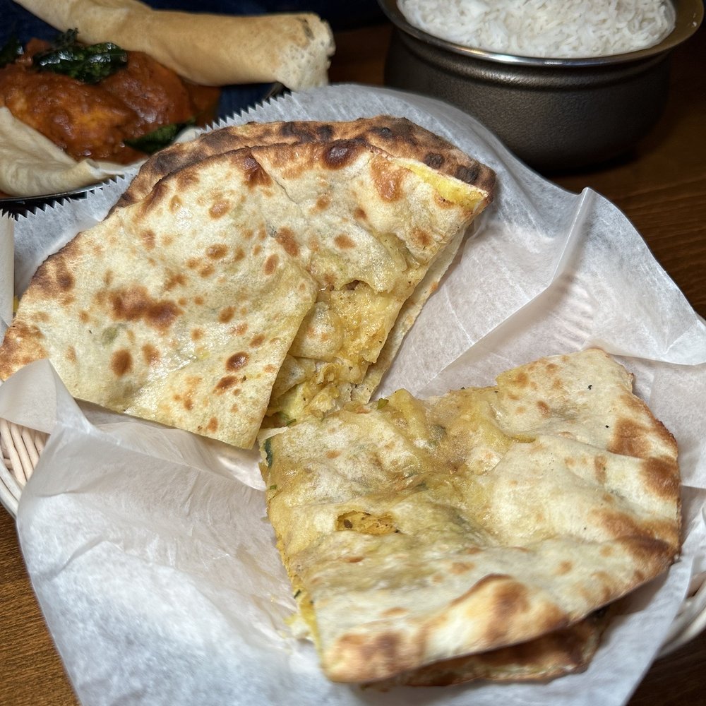 Athithi Indian Cuisine - Potato and onion stuffed Kulcha - Indian Near Me - Wilton, Connecticut